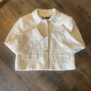 Tweed Blazer from Zara, size L